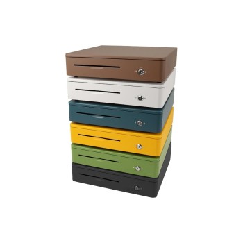 Olympia Kassenschublade Color MD 405, schwarz, 8 Münzfächer, 4 Scheinfächer