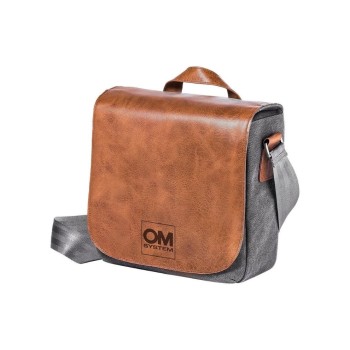 OM-System Sacoche pour caméra OM-D Messenger Bag Brun/Gris OM-System Sacoche pour caméra OM-D Messenger Bag Brun/Gris