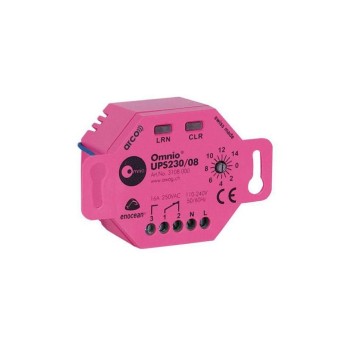 Omnio EnOcean UP-Schaltaktor 1 Kanal WK, UPS230/08, Schaltkapazität: 230V AC / 16A
