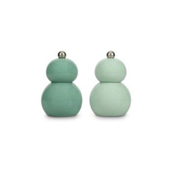 ONA Ensemble de moulins à sel et à poivre « Betty » Lot de 2 pièces, vert ONA Ensemble de moulins à sel et à poivre « Betty » Lot de 2 pièces, vert