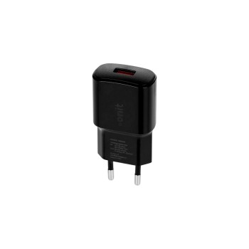 onit Chargeur mural USB-A QC3.0 18 W Noir onit Chargeur mural USB-A QC3.0 18 W Noir