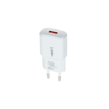 onit Chargeur mural USB-A QC3.0 18 W Blanc onit Chargeur mural USB-A QC3.0 18 W Blanc