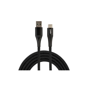onit USB-Kabel A-C schwarz 2m, USB 2.0 / 20W onit USB-Kabel A-C schwarz 2m, USB 2.0 / 20W