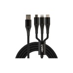 onit USB-Multi-Kabel schwarz 0.2m, USB 2.0 / 30W