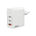 onit GaN-Wandladegerät USB 2C1A 120W, white