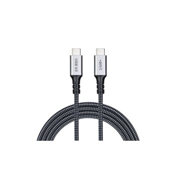 onit Premium USB4-cable C-C black /grey 2m, USB 4.0 / 240W / 20Gbps / 4K@60Hz onit Premium USB4-cable C-C black /grey 2m, USB 4.0 / 240W / 20Gbps / 4K@60Hz