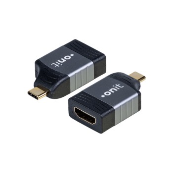 onit Adapter USB-C Stecker - HDMI Buchse, 4K@60Hz onit Adapter USB-C Stecker - HDMI Buchse, 4K@60Hz