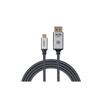 onit 8K-Videocable C-DP black /grey 3m, 8K@60Hz / 32.4Gbps / bidirektional onit 8K-Videocable C-DP black /grey 3m, 8K@60Hz / 32.4Gbps / bidirektional