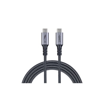 onit Thunderbolt4-Kabel C-C schwarz/grau 1m, 240W / 40Gbps / 8K@60Hz / PD3.2 / Coax onit Thunderbolt4-Kabel C-C schwarz/grau 1m, 240W / 40Gbps / 8K@60Hz / PD3.2 / Coax