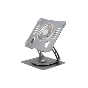 onit Notebook-Ständer ROTORVENT, schwenkbar, höhenverstellbar, Kühler, grau onit Notebook-Ständer ROTORVENT, schwenkbar, höhenverstellbar, Kühler, grau