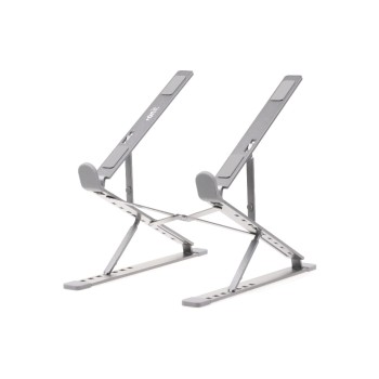 onit Notebook-Ständer HIGHFOLD, faltbar, neigbar, höhenverstellbar, grau onit Notebook-Ständer HIGHFOLD, faltbar, neigbar, höhenverstellbar, grau