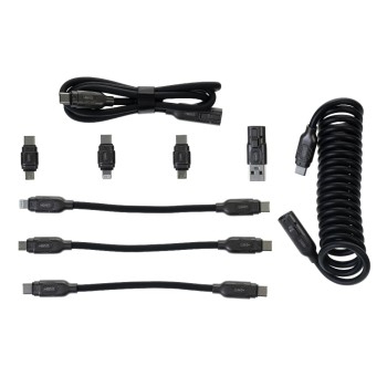 onit USB-All-in-One-Kabel 2.6M 240W Premium, USB 4.0 / A+C zu C+L+M / schwarz onit USB-All-in-One-Kabel 2.6M 240W Premium, USB 4.0 / A+C zu C+L+M / schwarz