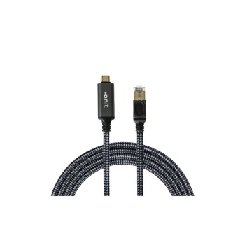 onit USB-Kabel C-RJ45 schwarz 3m, Aluminium Gehäuse, 10/100/1000 onit USB-Kabel C-RJ45 schwarz 3m, Aluminium Gehäuse, 10/100/1000