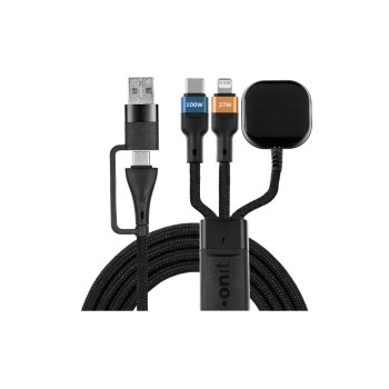 onit USB-WL-Multi-cable C-WCL 1.2M 100W, USB 2.0 / C for W+C+L / black 