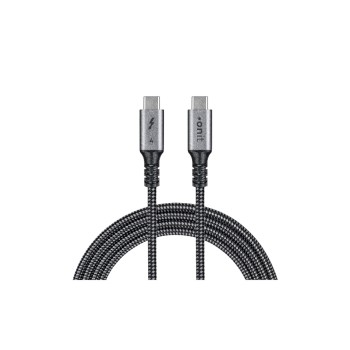 onit Thunderbolt4-Kabel C-C schwarz/grau 3m, 240W / 40Gbps / 8K@60Hz / PD3.2 / Coax onit Thunderbolt4-Kabel C-C schwarz/grau 3m, 240W / 40Gbps / 8K@60Hz / PD3.2 / Coax