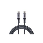 onit Câble USB 3.1 USB C - USB C 1 m, Gris/Noir