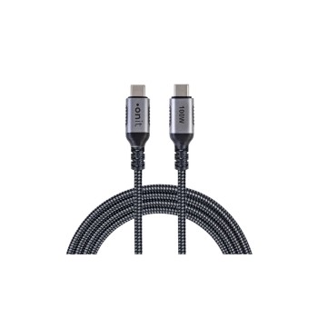 onit USB-cable C-C black /grey 2m, USB 3.2Gen2 / 100W / 10Gbps / 4k@60Hz onit USB-cable C-C black /grey 2m, USB 3.2Gen2 / 100W / 10Gbps / 4k@60Hz