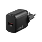onit Chargeur mural USB Single 1A 20 W GaN Noir