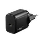 onit Chargeur mural USB Single 1C 20 W GaN Noir
