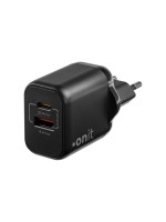 onit Chargeur mural USB Dual 1C1A 25 W GaN Noir
