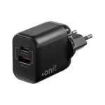 onit Chargeur mural USB Dual 1C1A 35 W GaN Noir