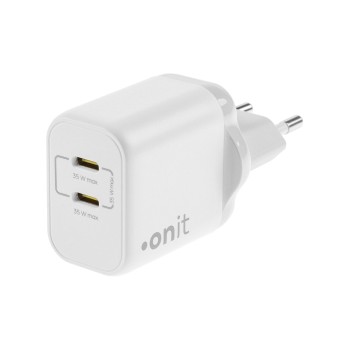 onit Chargeur mural USB Dual 2C 35 W GaN Blanc onit Chargeur mural USB Dual 2C 35 W GaN Blanc