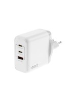 onit Chargeur mural USB Triple 2C1A 65 W GaN Blanc