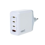 onit Chargeur mural USB Quad 3C1A 140 W GaN Blanc