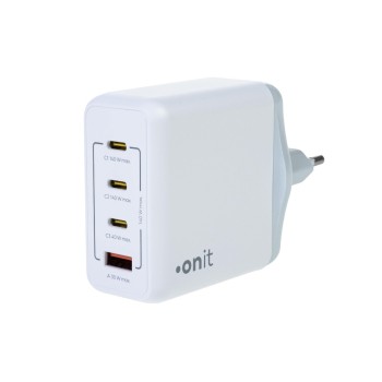 onit Chargeur mural USB Quad 3C1A 140 W GaN Blanc onit Chargeur mural USB Quad 3C1A 140 W GaN Blanc