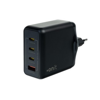 onit Chargeur mural USB Quad 3C1A 140 W GaN Noir onit Chargeur mural USB Quad 3C1A 140 W GaN Noir