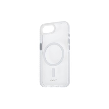 onit Back Cover Mill.Std. iPhone 16e (SE25), transp.white / Magsafe / Mill.Std.3m / GRS