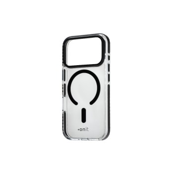 onit Back Cover Mill.Std. iPhone 17 pro, transp.schw / Magsafe / Mill.Std.3m / GRS