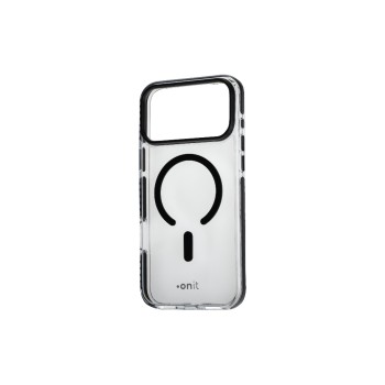 onit Back Cover Mill.Std. iPhone 17 pro Max, transp.schw / Magsafe / Mill.Std.3m / GRS