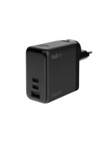 onit GaN-Reiseladegerät USB 2C1A 140W, TFT Display, Stecker US/EU/UK/AU