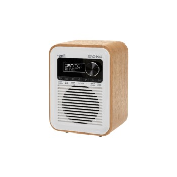 onit DAB/DAB+ Radio Marcando, white, accu, 40 Stationen, BT5.0, Wecker
