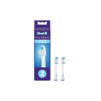 Oral-B Ersatzbürsten Pulsonic Clean 2er, Aufsteckbürste für Elektrozahnbürsten Oral-B Ersatzbürsten Pulsonic Clean 2er, Aufsteckbürste für Elektrozahnbürsten