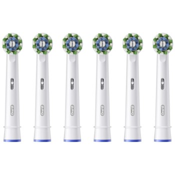 Oral-B Ersatzbürsten CrossAction 6er, X-Filaments, weiss, 6 Stück Oral-B Ersatzbürsten CrossAction 6er, X-Filaments, weiss, 6 Stück