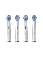 Oral-B Ersatzbürsten SensitiveClean 4er, X-Filaments, weiss, 4 Stück