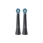Oral-B Ersatzbürsten iO Sanfte Reinig., 2 Stück Ersatzbürsten black 