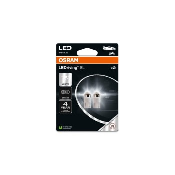 OSRAM LEDriving cool white, 12V 1W 6000K Twin Blister W2,1x9,5d/W5W