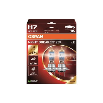 OSRAM Night Breaker 220 Duobox, H7 12V 55W PX26d