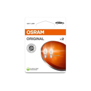 OSRAM Glassockellampe Doppelblister, 12V 1W W2x4.6d