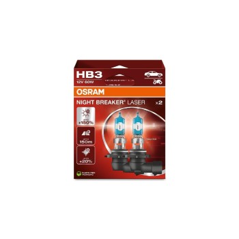 OSRAM Night Breaker Laser HB3 Xenarc Duobox, 12V 60W P20d OSRAM Night Breaker Laser HB3 Xenarc Duobox, 12V 60W P20d