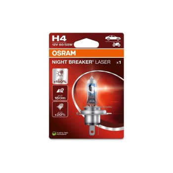 NIGHT BREAKER UNLIMITED H4, Abblendlicht, 60/55 Watt, Einzelblister NIGHT BREAKER UNLIMITED H4, Abblendlicht, 60/55 Watt, Einzelblister
