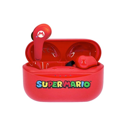 OTL Écouteurs True Wireless In-Ear Nintendo Super Mario Rouge