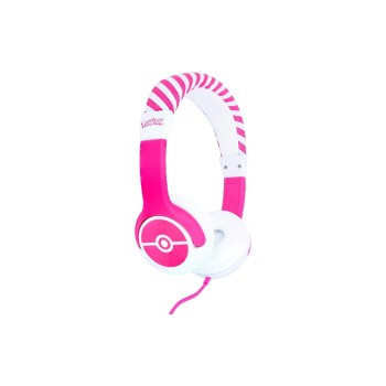 OTL Pokemon Pink Pokeball Headphones, Wired, Kindergerecht, Over-Ear