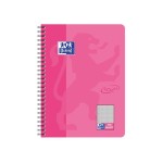 Oxford Carnet de notes Bloc-notes Touch College, B5, damier, rose