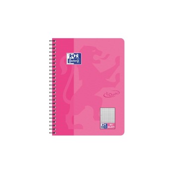 Oxford Carnet de notes Bloc-notes Touch College, B5, damier, rose Oxford Carnet de notes Bloc-notes Touch College, B5, damier, rose
