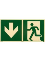 P.R.O. Sortie de secours – pictogramme 150 x 300 mm