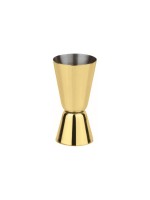 Paderno Cocktail Messbecher gold, 40/20ml, Grösse Ø 4,5 cm - H 8,5 cm